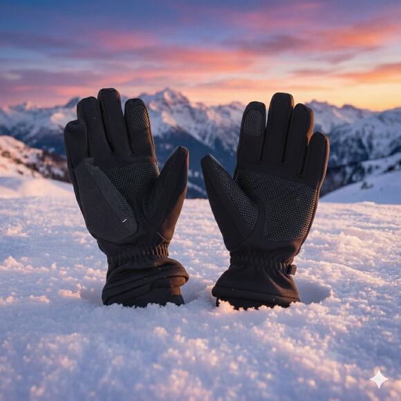 HEAD Women’s Touchscreen Running Gloves Size Small – Black Sensatec Fleece - Picture 2 of 5